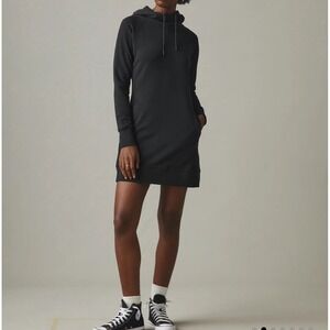 NWOT American Giant Womens Hoodie Sweatshirt Dress M Black Casual Athleisure